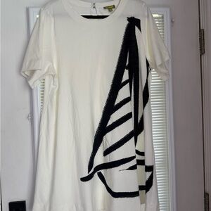 Celandine Short-Sleeved Cotton Swing Dress